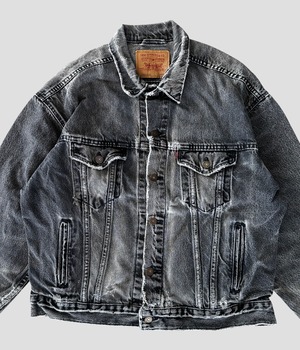 -Levi's- Vintage 90s L 70507-4159 Black Denim Jacket