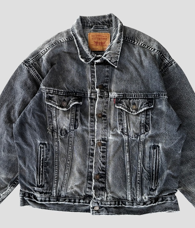 -Levi's- Vintage 90s L 70507-4159 Black Denim Jacket