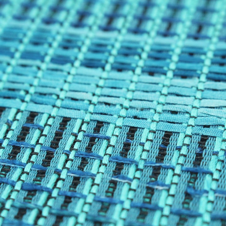 沖縄の美ら海～ 貴重色 オシャレな【夏帯】 純国産の【羅】 新品の