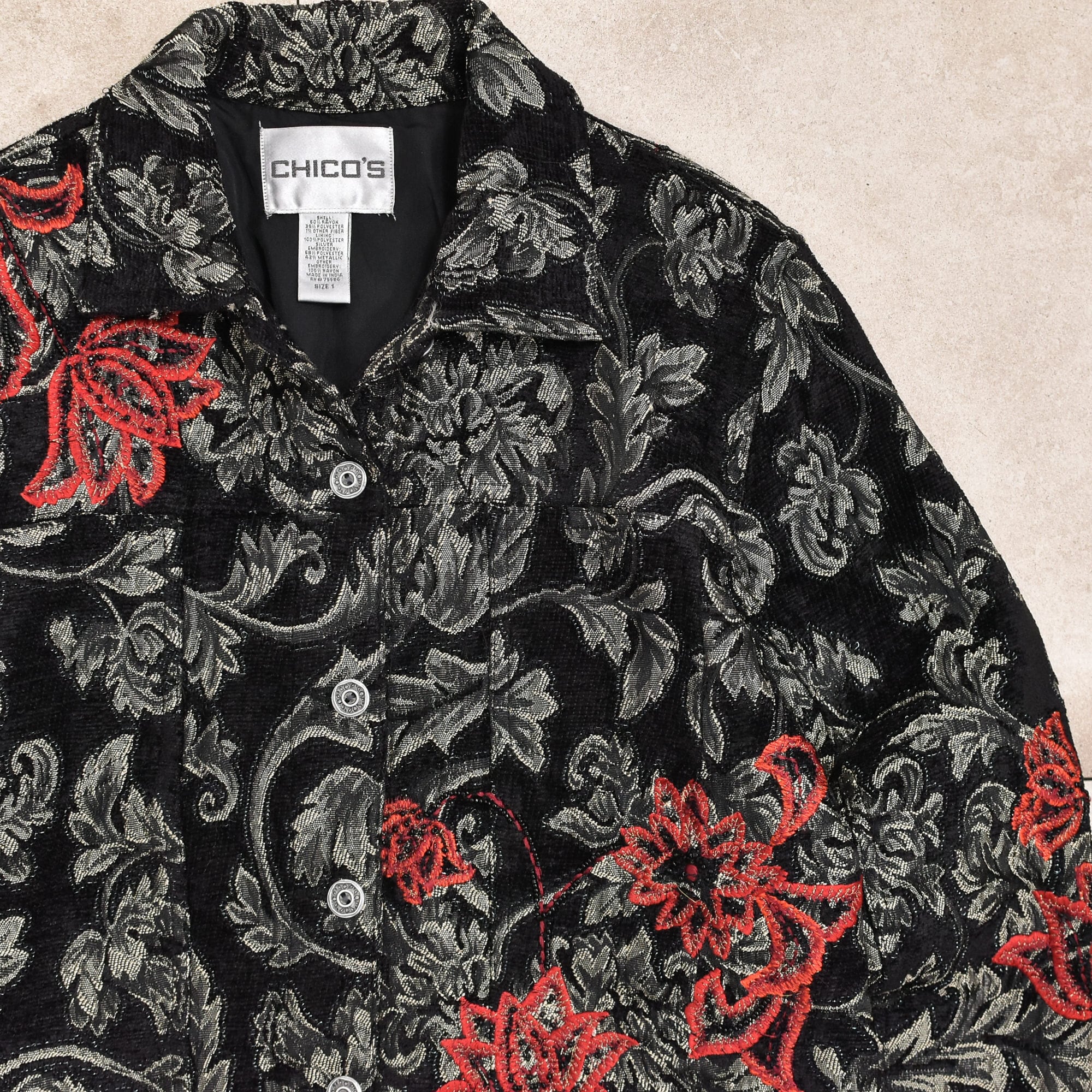 90s〜 CHICO'S tapestry tracker jkt