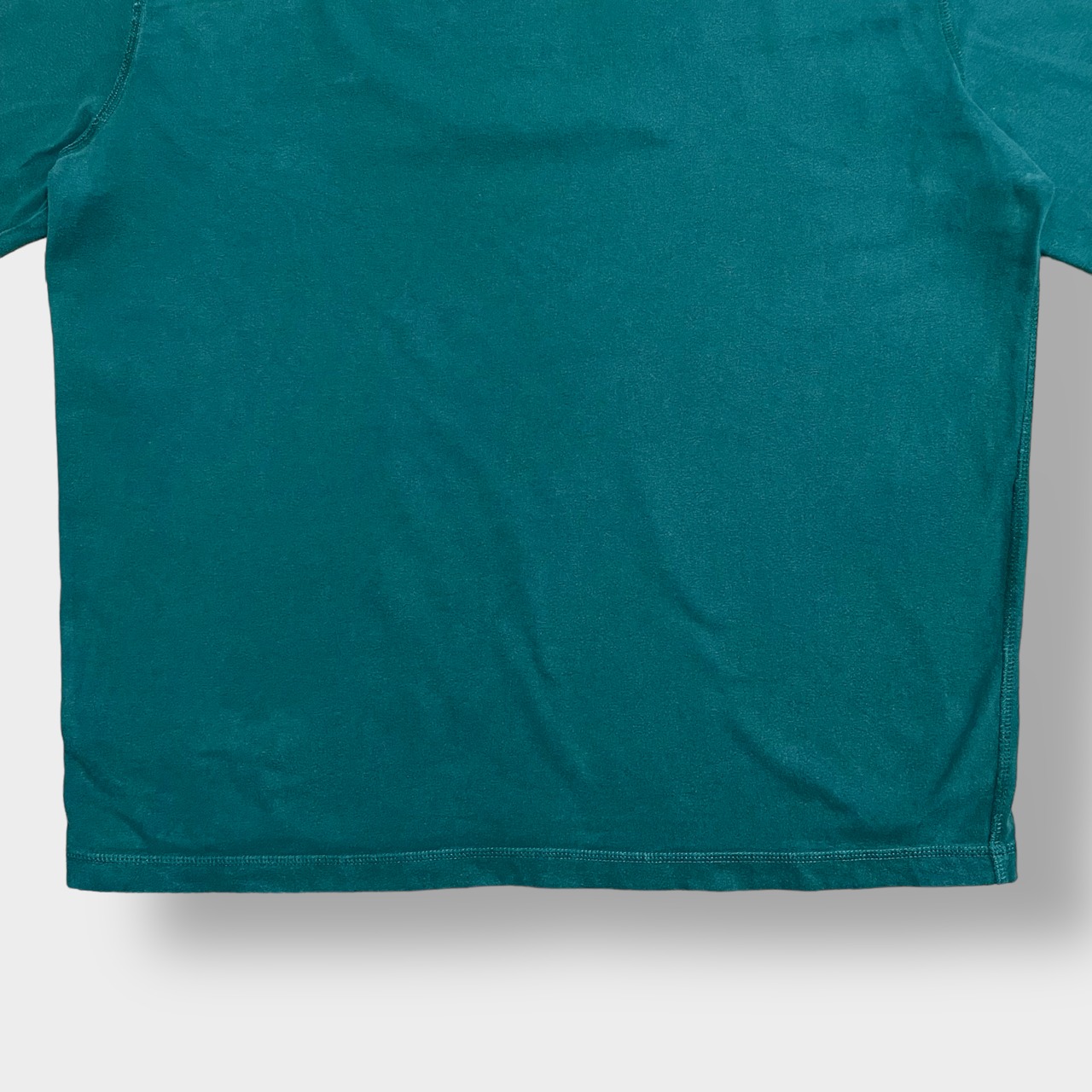 【TOMMY HILFIGER】ワンポイントロゴ パッチ 刺繍ロゴ ロンT ロングTシャツ 長袖Tシャツ LARGE トミーヒルフィガー ディープグリーン US古着