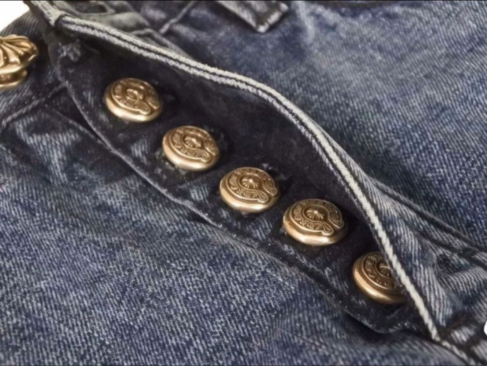 CHROME HEARTS クロムハーツ クロスパッチ デニムショーツ