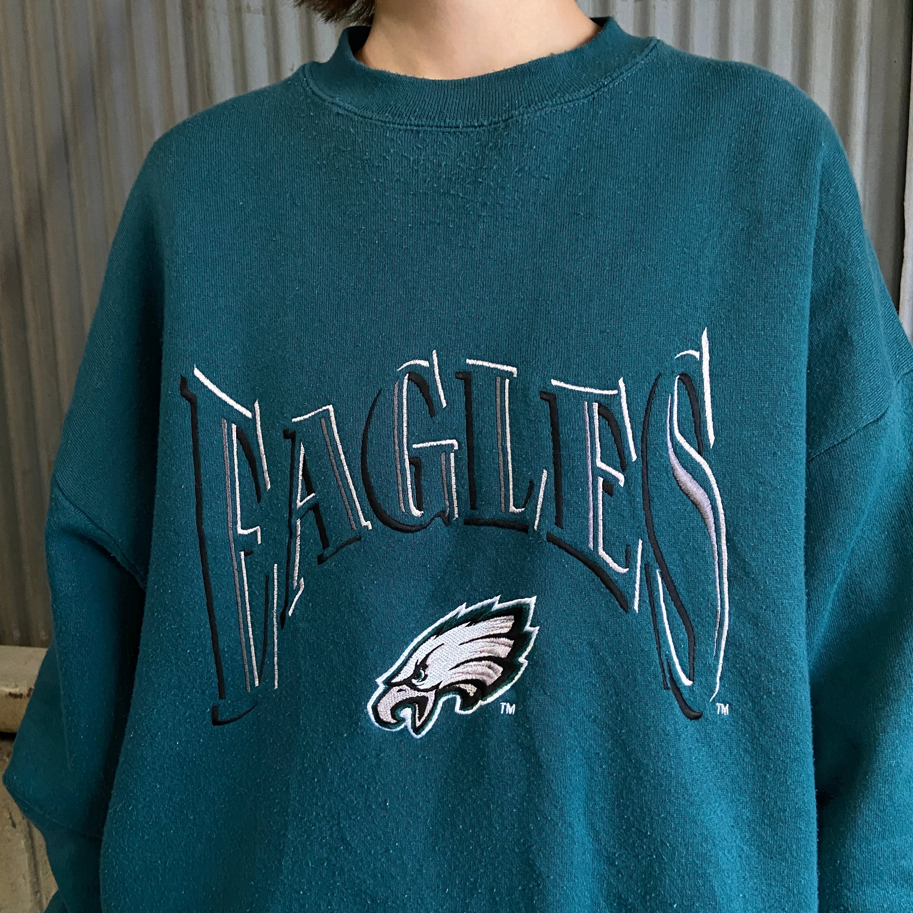 USA製 90年代 NFL フィラデルフィア・イーグルス チームロゴ 刺繍 ...