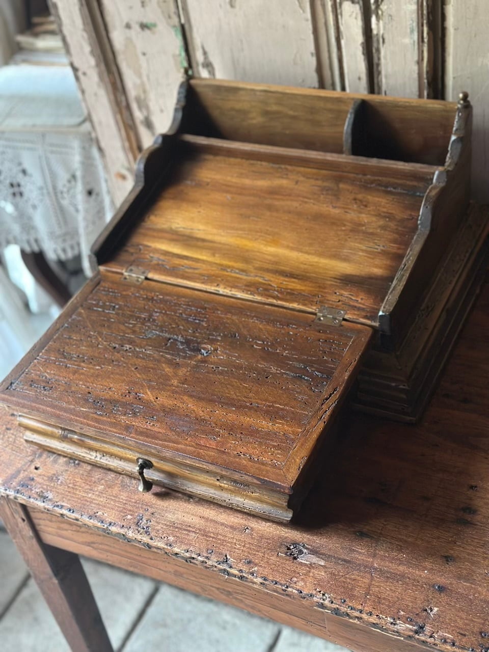スロープトップレターラック 書類ケース | Brocante de La Cocotte