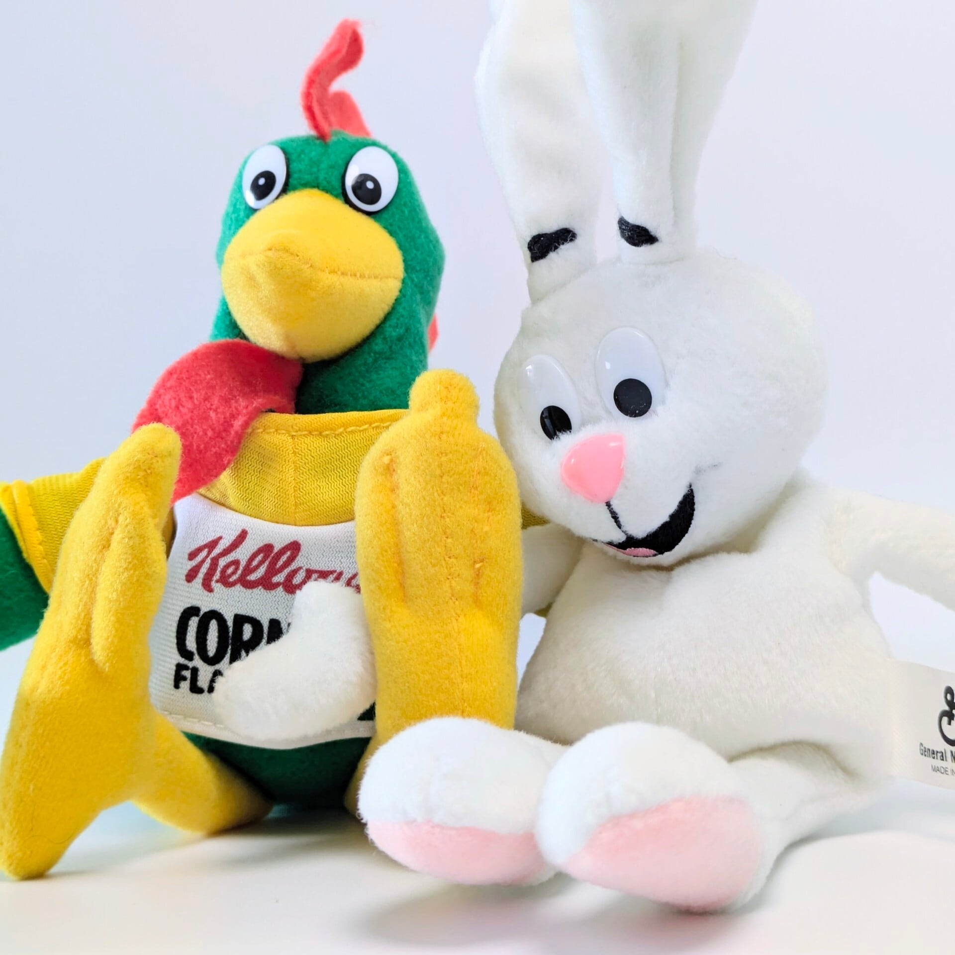 ☆VINTAGE 1997☆【 General Mills / ゼネラルミルズ 】Breakfast Palsシリーズ『 Trix Rabbit トリックスラビット』ビーンぬいぐるみ / プラッシュ〚アメリカン雑貨 アメトイ〛