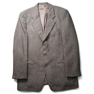 ”GIORGIO ARMANI” 1980's vintage tweed tailored jacket "made in ITALY"