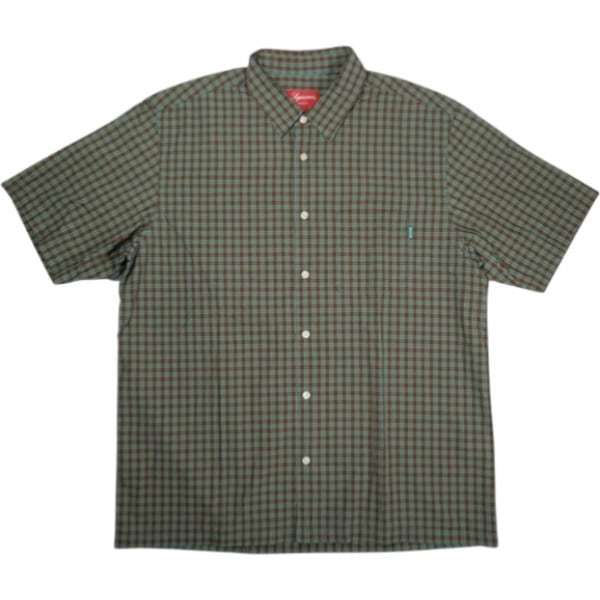 Size【L】 SUPREME シュプリーム 19SS Plaid S/S Shirt Green 半袖