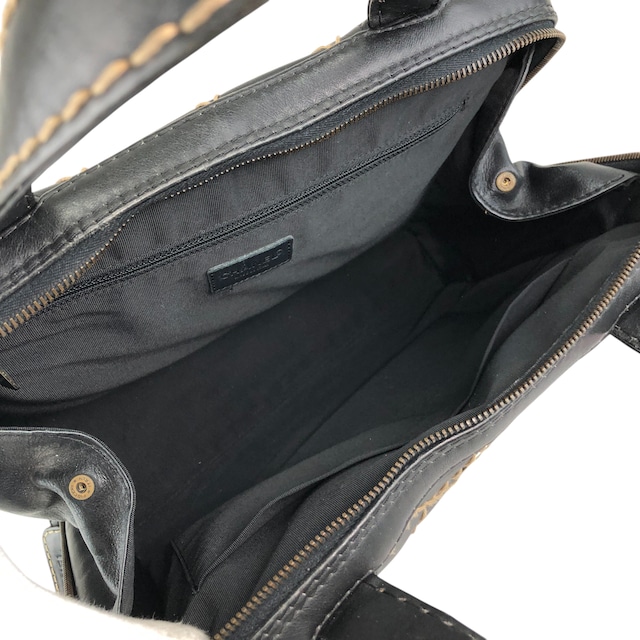 CHANEL シャネル トートバッグ ブラック ココマーク レザー vintage ヴィンテージ オールド hvn8p8