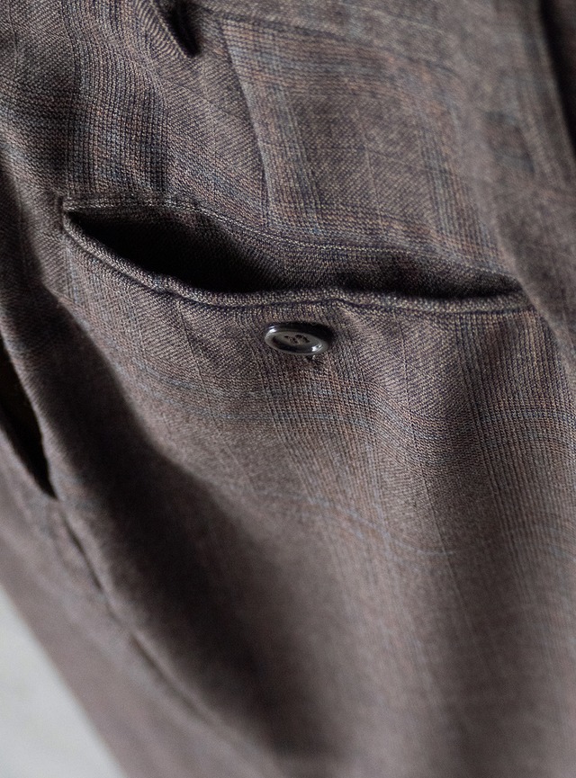 unknown 1990s Wool Glen-plaid trousers