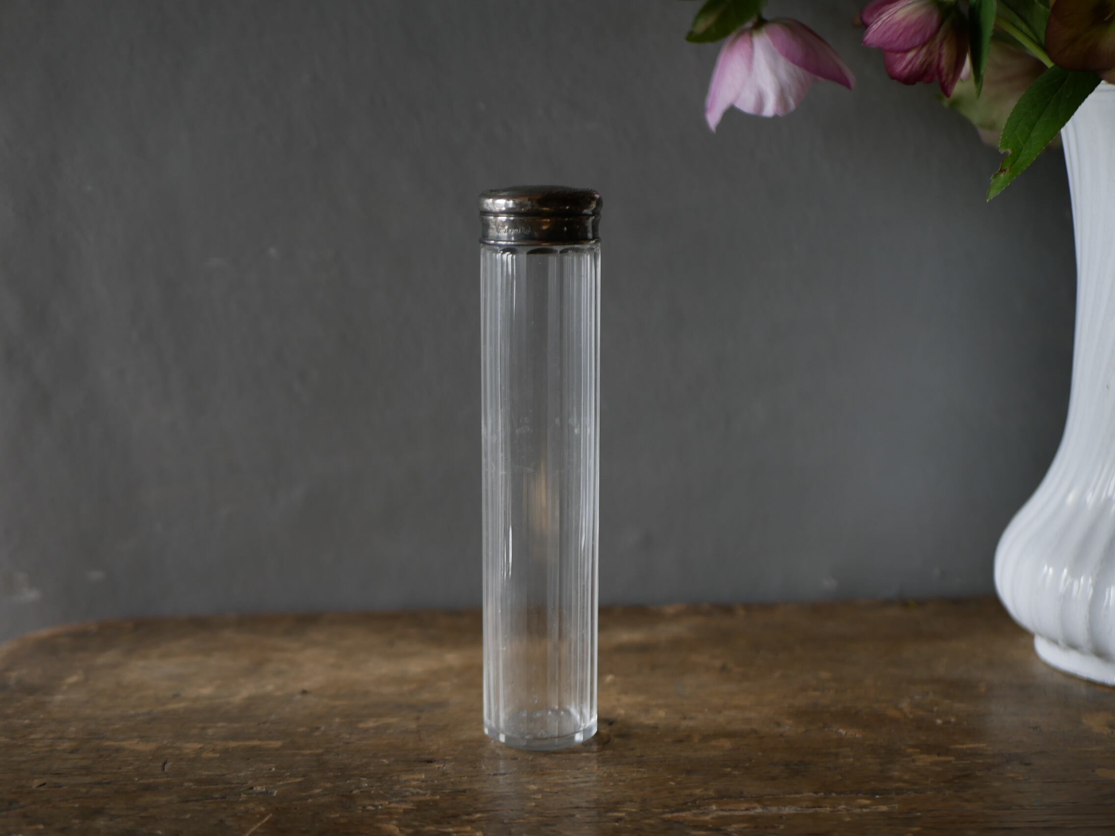 純銀製 ガラスボトル② スターリングシルバー アンティークボトル アンティークのある暮らし