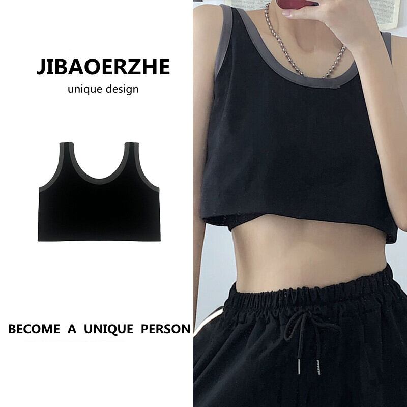 スタンダードショートサマーカジュアルノースリーブトップス レトロ 夏物 ケッペル86134488203