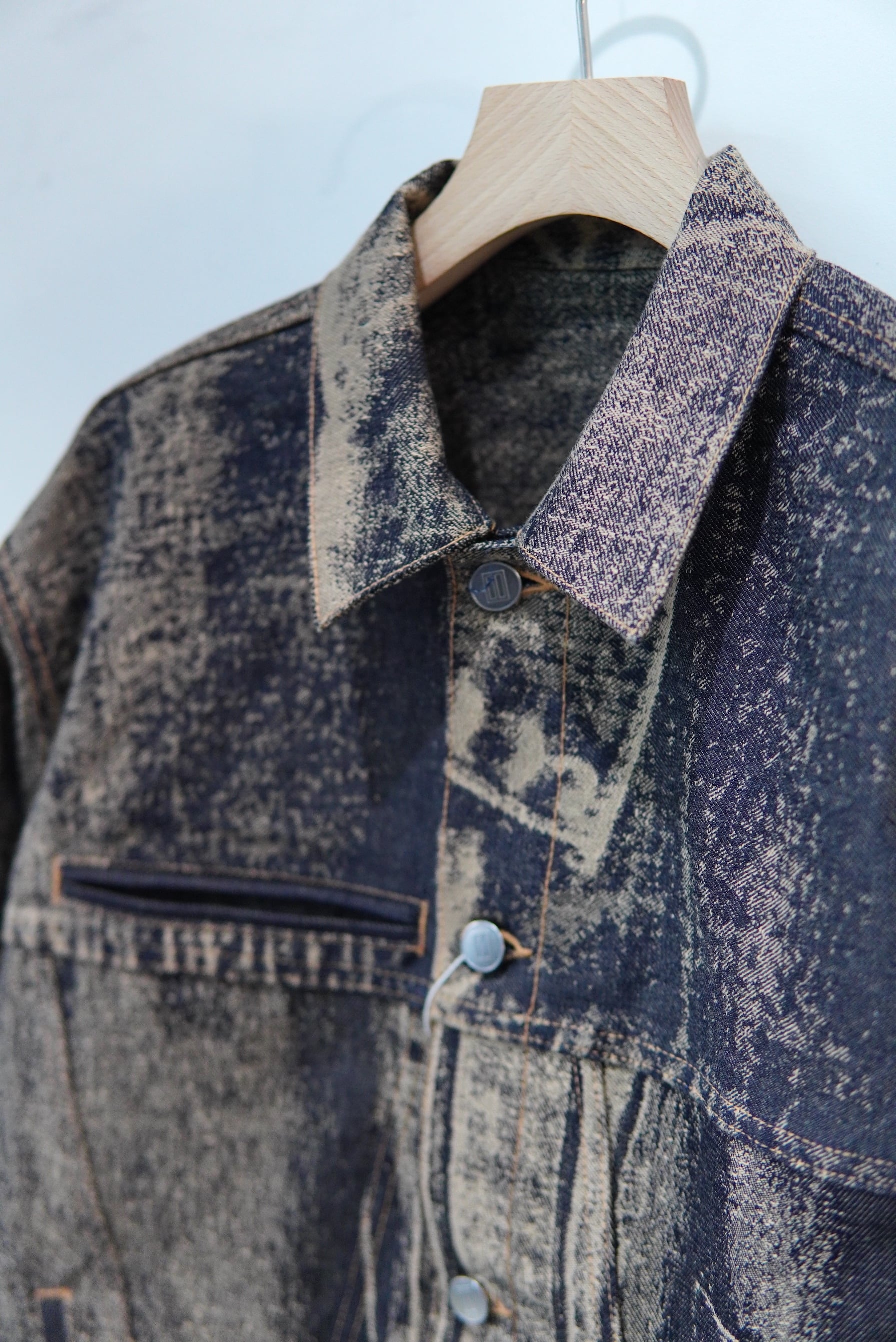 daisuke tanabe / x-ray jacuard denim jacket | POETRY