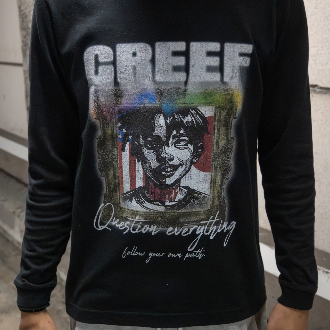 TWO FACE L/S  TEE