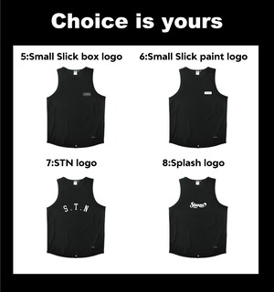 Choice is yours Tank : black : ロゴ色選択、有料ナンバリング可能商品