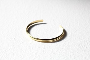 "receiving mode" simple bangle 【gold】S