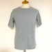 High Tension Circular Rib Crew Neck TEE　Gray