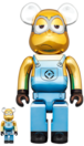 メディコム BE@RBRICK ベアブリック 100% & 400% ミニオンズ ケビン クローム Ver 未開封 4号店商品