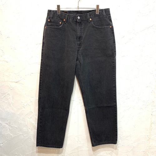 【USED】Levis 550 ブラック テーパード デニムパンツ w36 L29