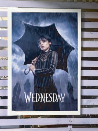 ウェンズデー Wednesday 海外ドラマ 輸入ポスター 61cm x 91.5cm