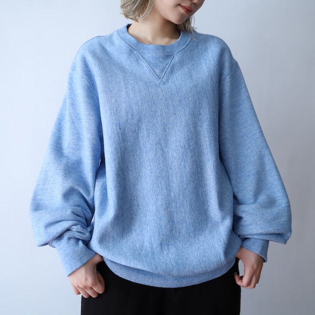 " J.CREW " over silhouette blue color sweat