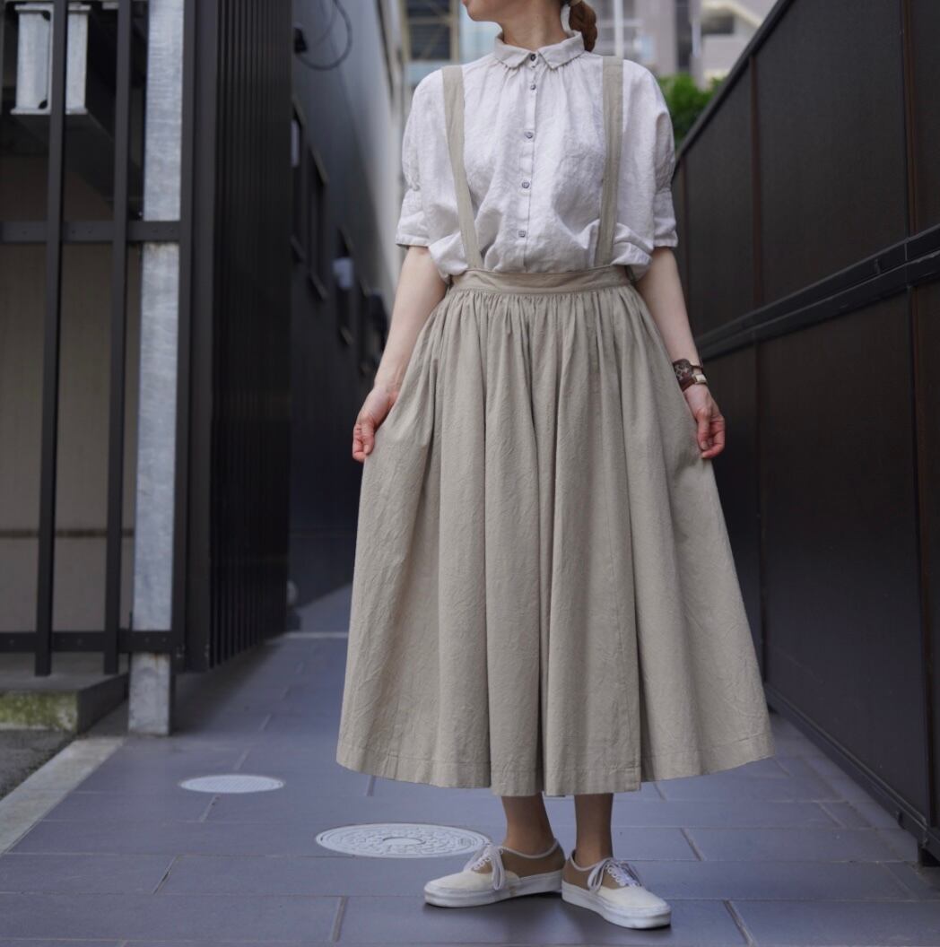 LENO(リノ) GATHER SKIRT BEIGE | Debby powered by BASE