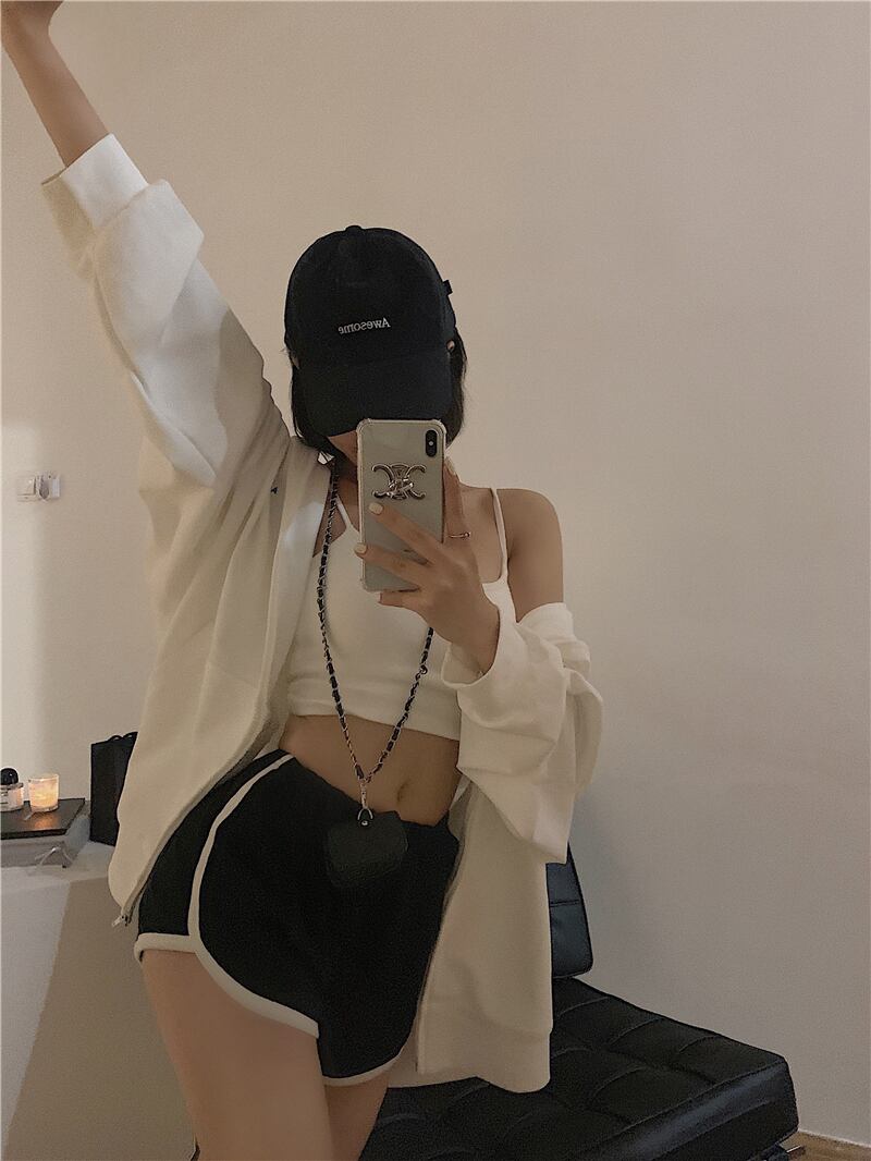 サマールーズカジュアルカーディガンショーツ ストリート 夏物 ブルマー モンロー11268045652