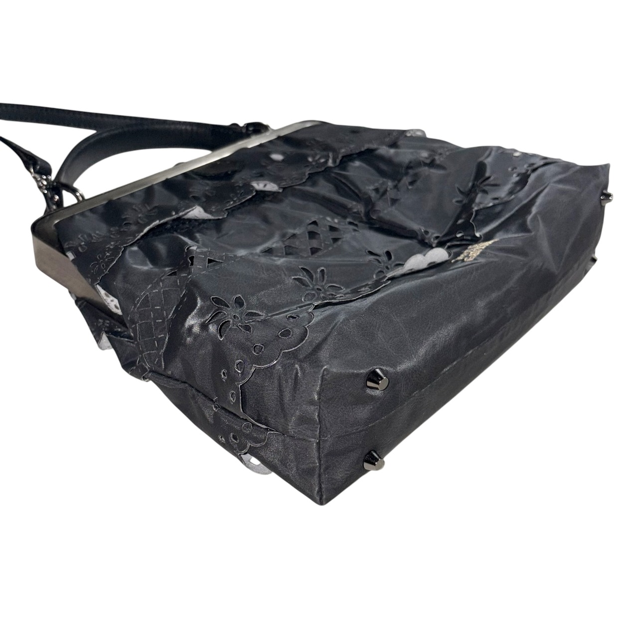 Jean Paul GAULTIER black lace shoulder bag
