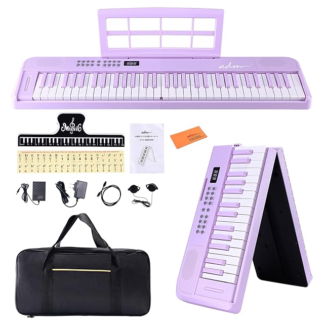 Moon River 電子ピアノ 88鍵盤 折りたたみ式 電子キーボード MIDI対応