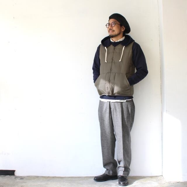 ZANTER JAPAN インナーダウンベスト RE DOWN INNER VEST （Khaki） | C