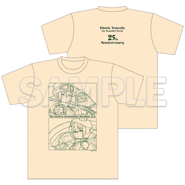 キノの旅 the Beautiful World 25周年記念 Tシャツ C 騎士キノ&パイロットキノ L/XLサイズ