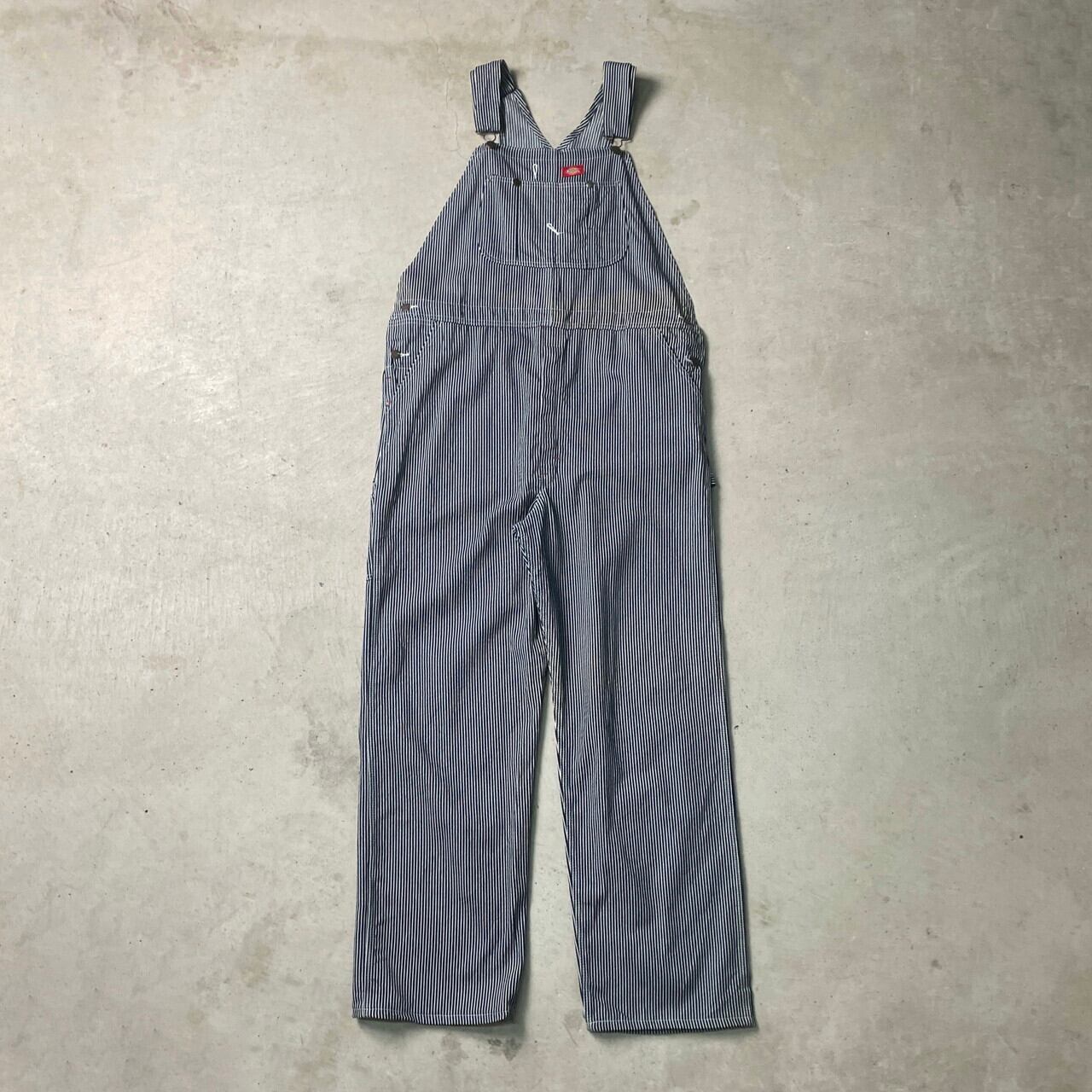 Dickies ディッキーズ オーバーオール ヒッコリーストライプ メンズW40