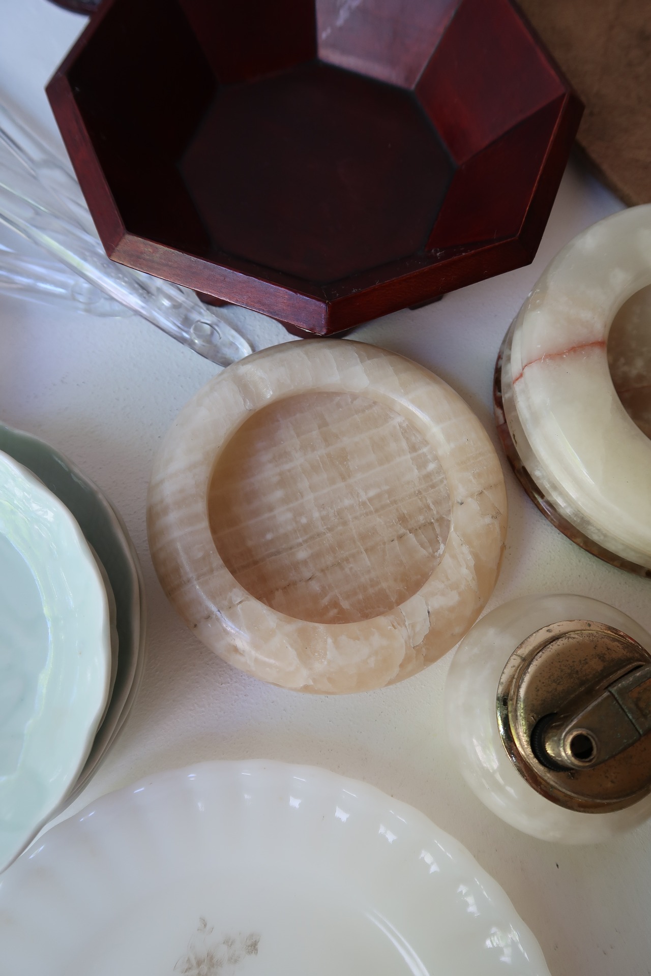 パッチワークのジュエリートレイ