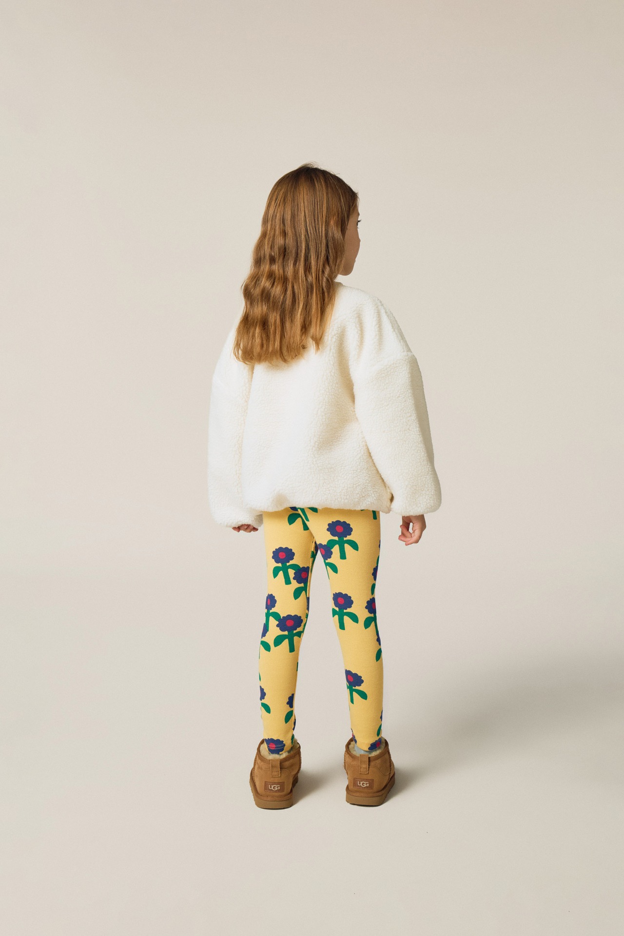 the campamento/Blue Daisies Leggings