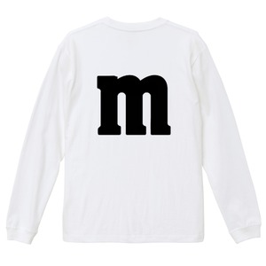 LIPP 「"m’s Green Face" L/S T-Shirts White/Gray」