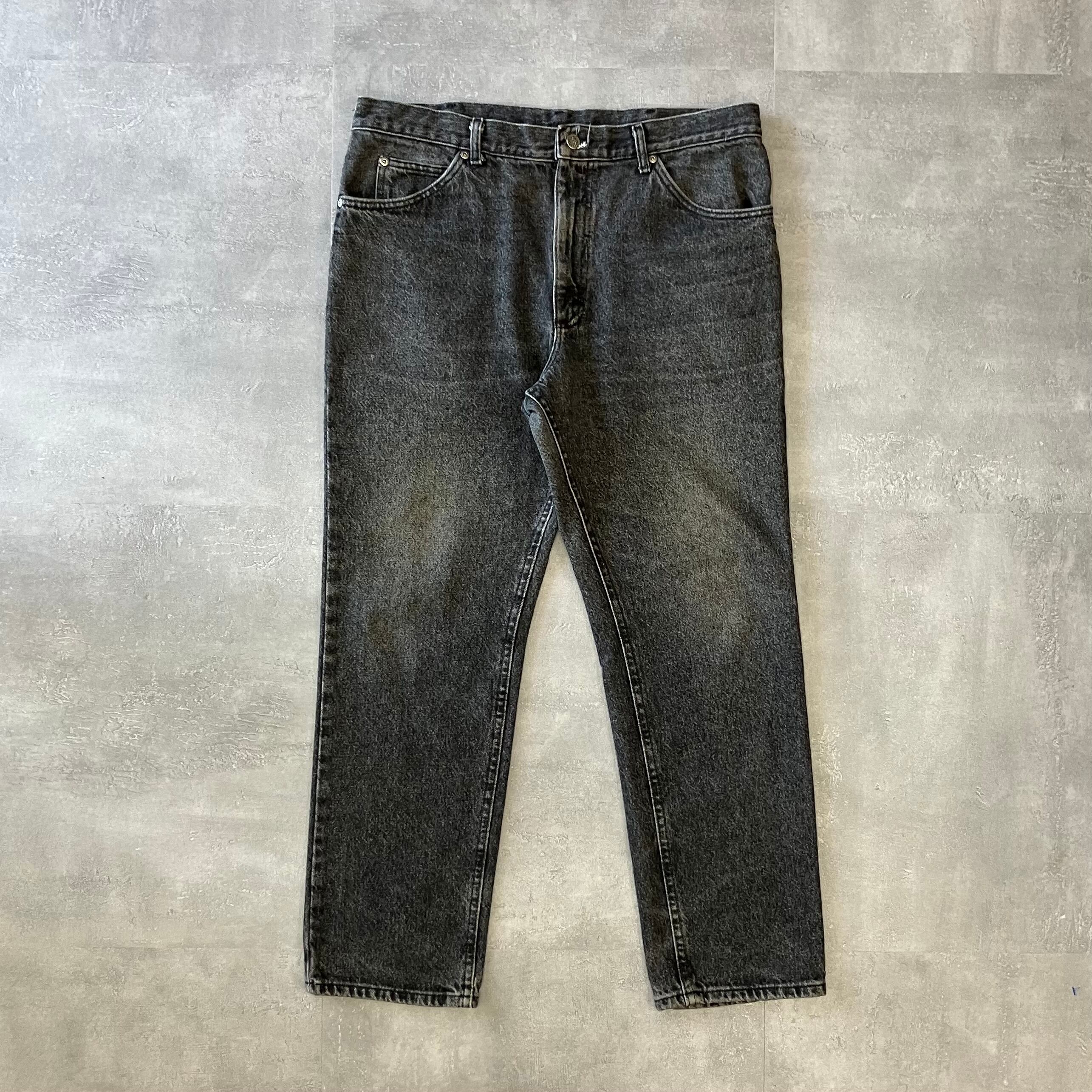 《実寸w35l29》Lee ~90s 先染めブラック デニム usa製 No.2299