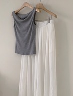 【新作5％OFF・3日間】美ライン・Pin-tuck Wide Slacks_3colors