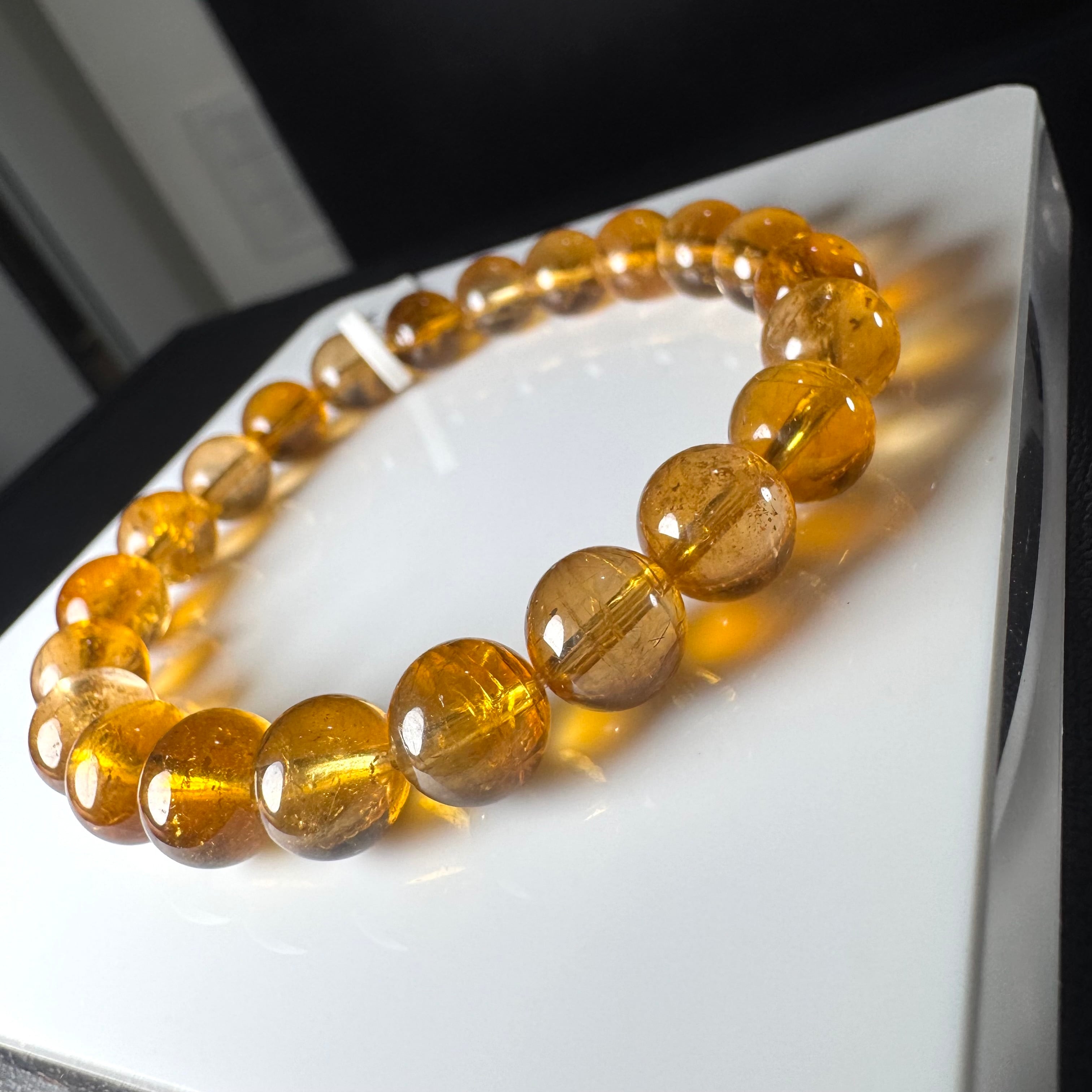 no.D1 ドラバイト オレンジ トルマリン 約8.4-8.7mm