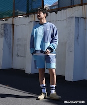 【#Re:room】COLOR PATCHWORK SWEAT SHORTS［REP239］