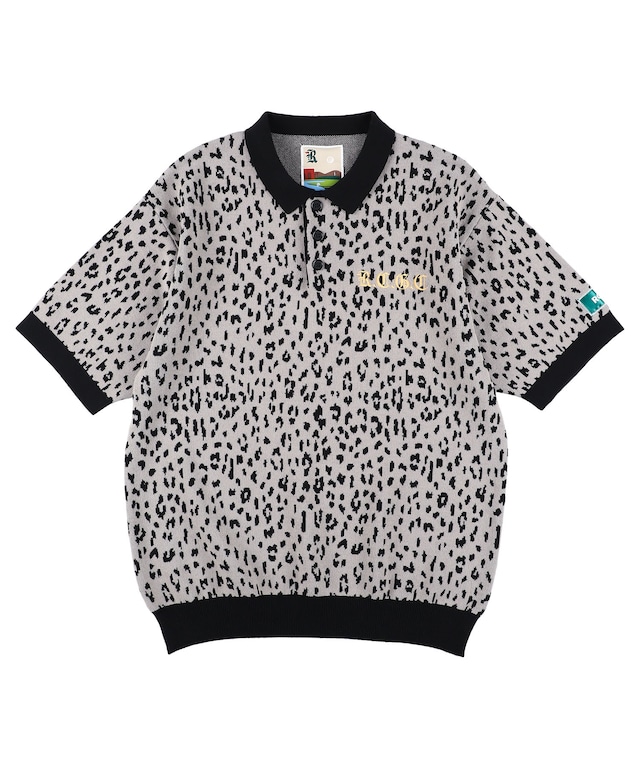 【RCGC】LEOPARD LOGO EMBROIDERY KNIT POLO［RGK003］