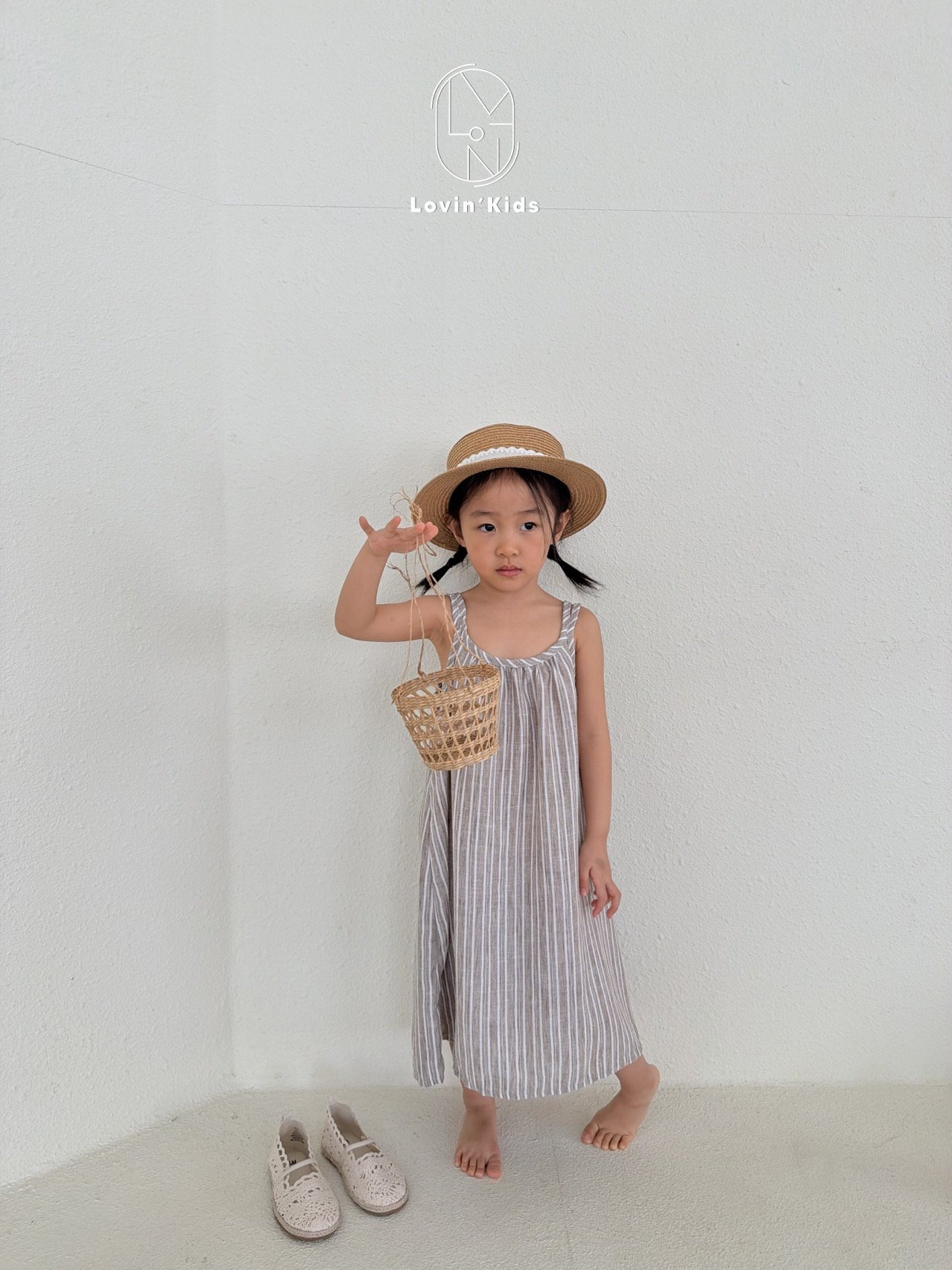 [Lovin' Kids] Two-line Dress / [러빈] 두줄원피스