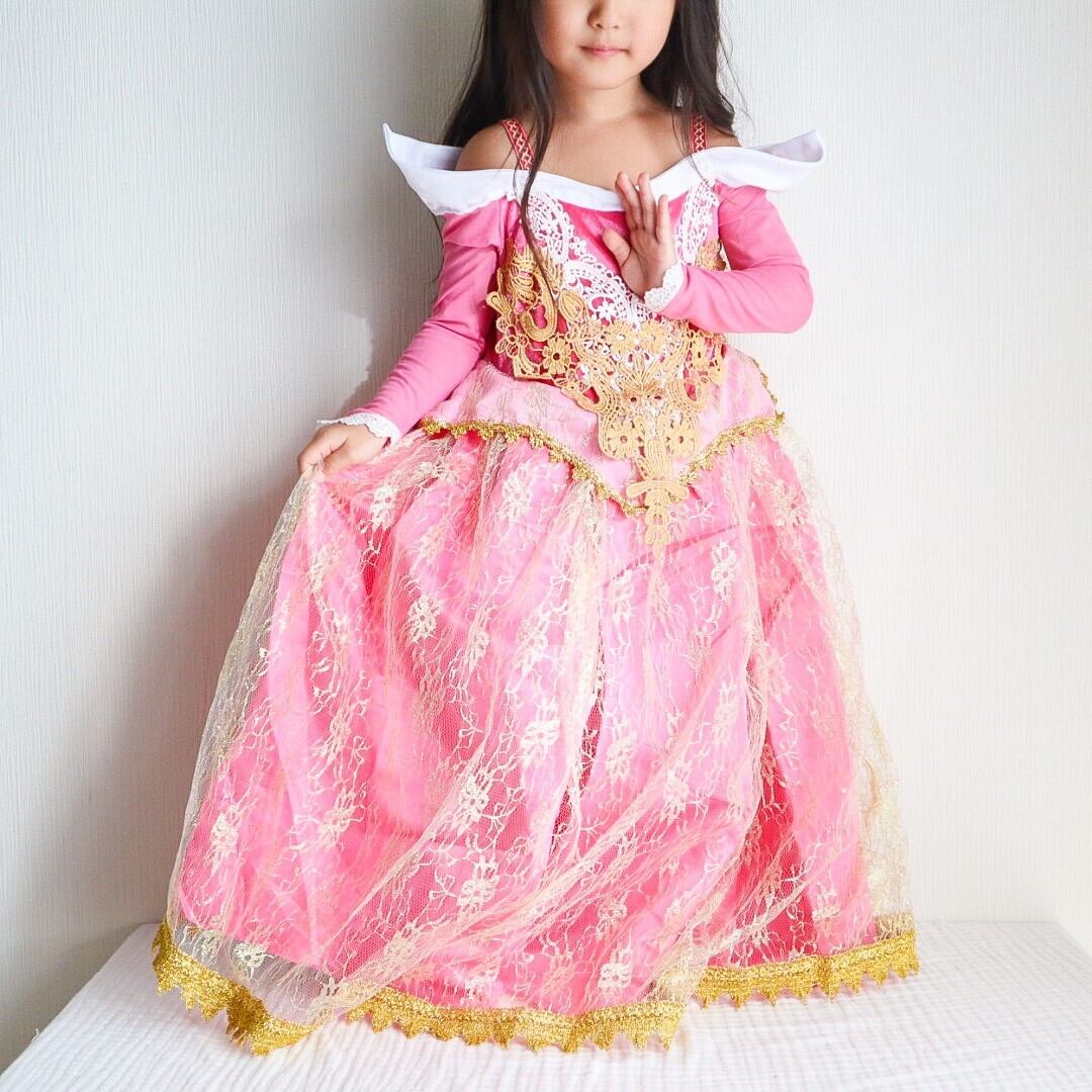 100-120【即納】オーロラ姫風豪華版プリンセスドレス［オーロラ姫 