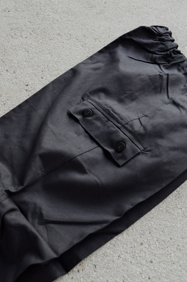 East German Army 80s Custom Dyed Black Dead Stock Fade Black Work Trouser 東ドイツ軍 1980年代 ワークトラウザー