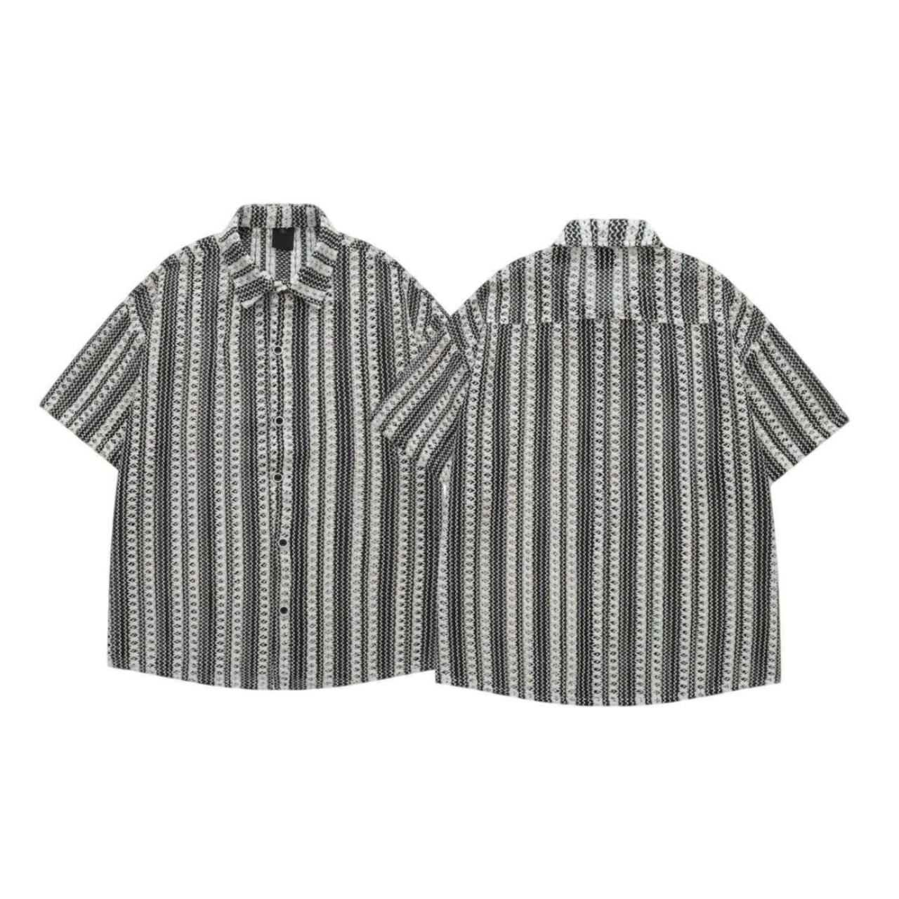 Vertical Stripe Open Collar Shirt TB2447・画像3