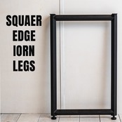 Square edge iron legs (2set)