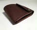イタリアンレザー 二つ折り革財布[こげ茶]しっくりくる財布　カタカタカバン