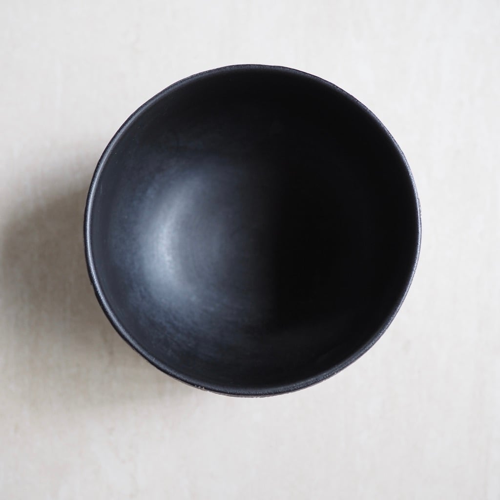 東 一仁/茶碗 白黒 茶碗