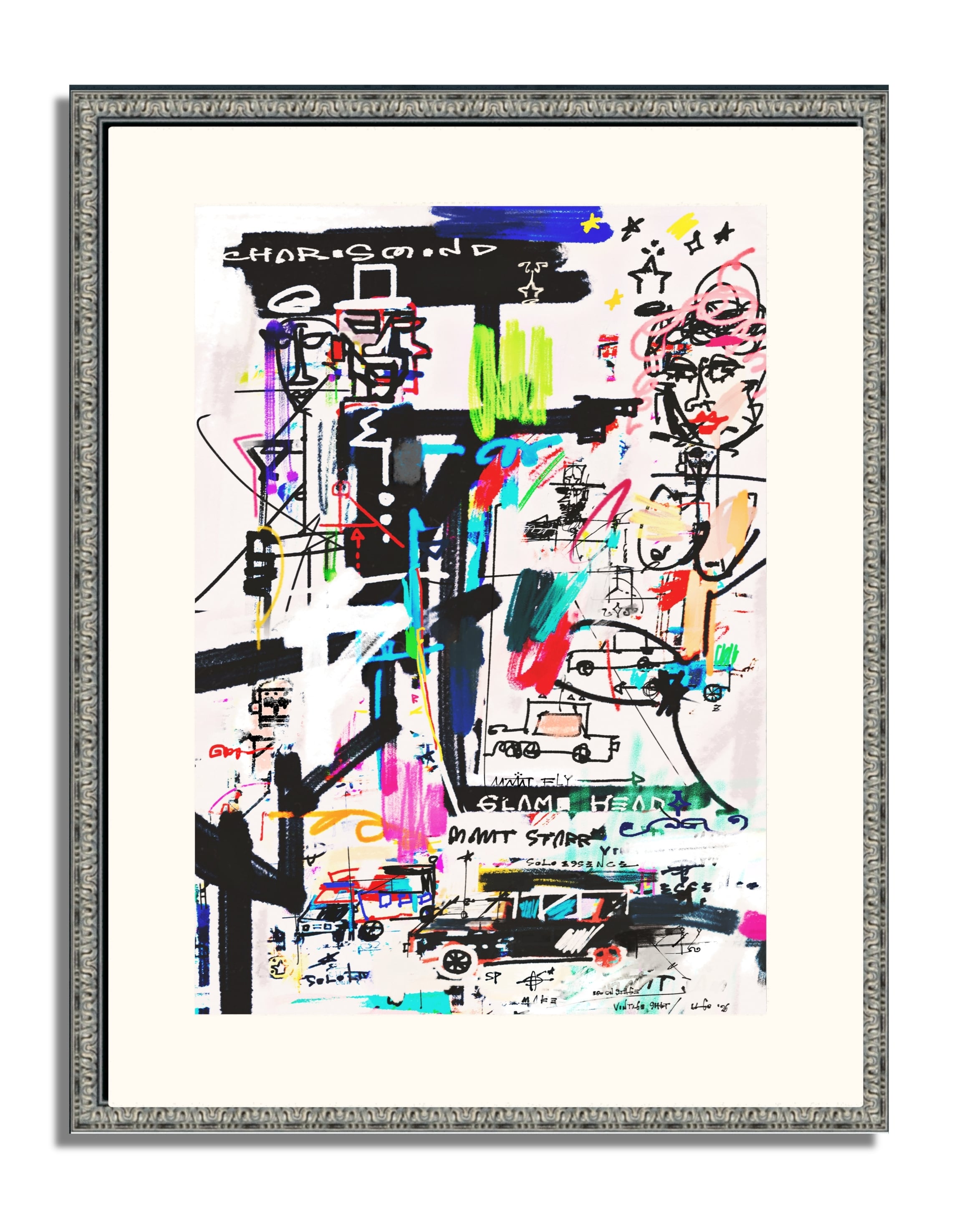 フレーム込み「U-GO THE ARTWORK」グラフィティ 絵画 ﾌﾚｰﾑ込み「U-GO THE ARTWORK」ｸﾞﾗﾌｨﾃｨ 絵画 | U-GO THE ARTWORK