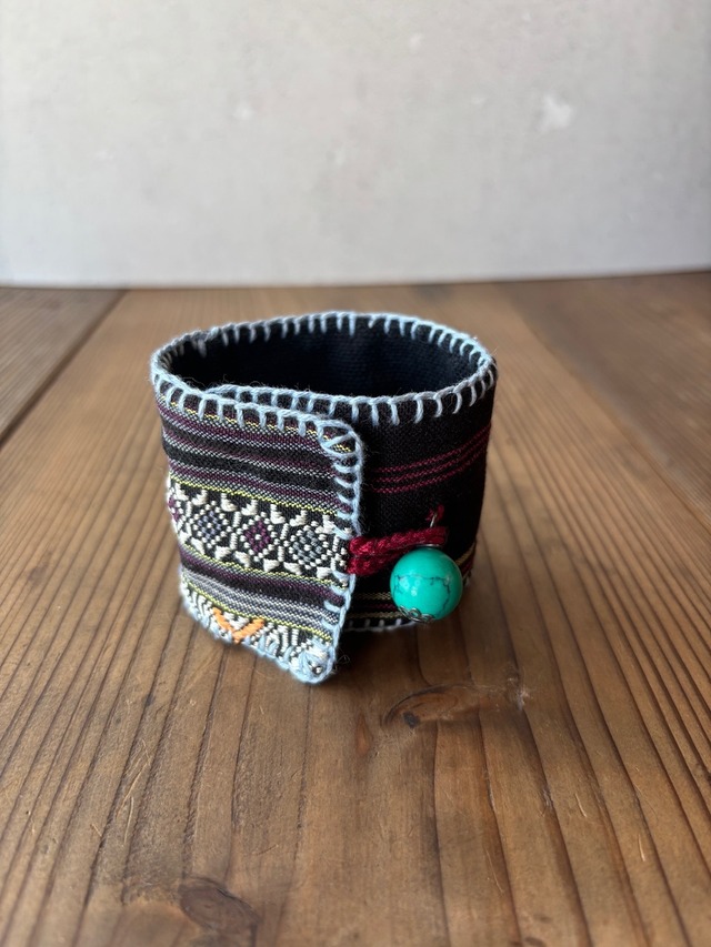 少数民族リメイク バングル⑥ 黒モン族 Hmong