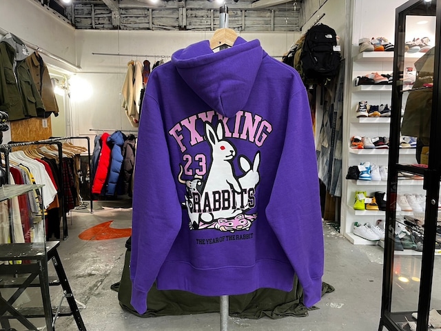 FR2 KYOTO LIMITED THE YEAR OF RABBIT SWEAT HOODIE PURPLE MEDIUM 27158