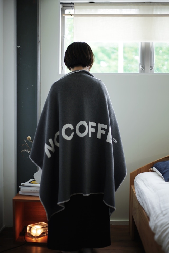 【NO COFFEE × 眠家（ノーコーヒー  × ミンカ）】コットンニット ハーフブランケット